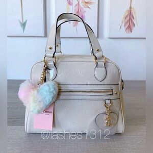 JUICY COUTURE Bag Nailed It Satchel - Cream